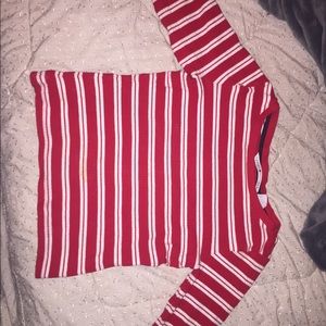 Red and White stripper shirt